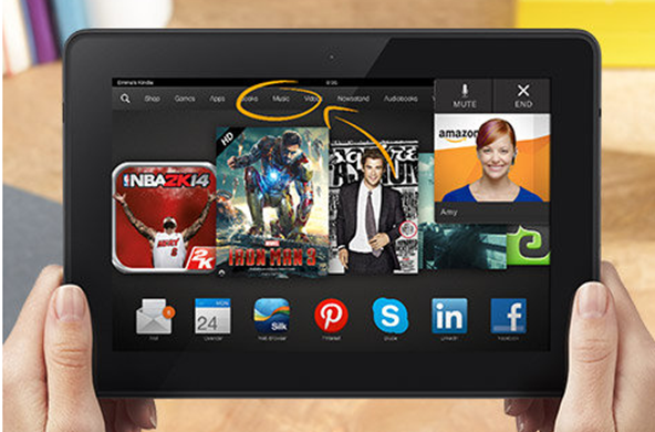 The Kindle Fire HDX is easier to use and has a media-centric interface