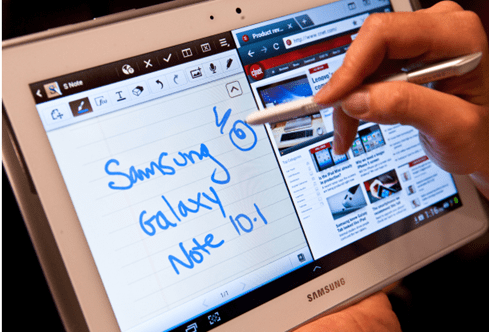 Samsung tablets have much better stylus support than Apple