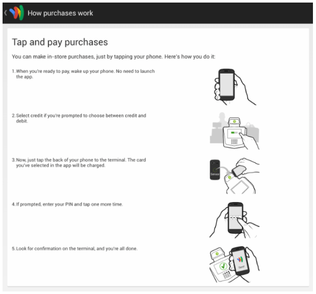Left your wallet at home? No problem. Use your tablet to buy lunch.