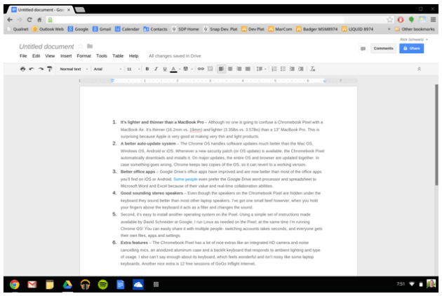 Google's office apps are better than anything you'll find on iOS or Android
