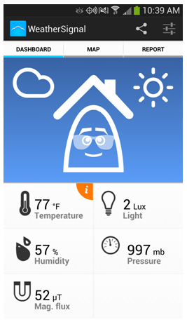 The iPhone can't measure temperature or pressure